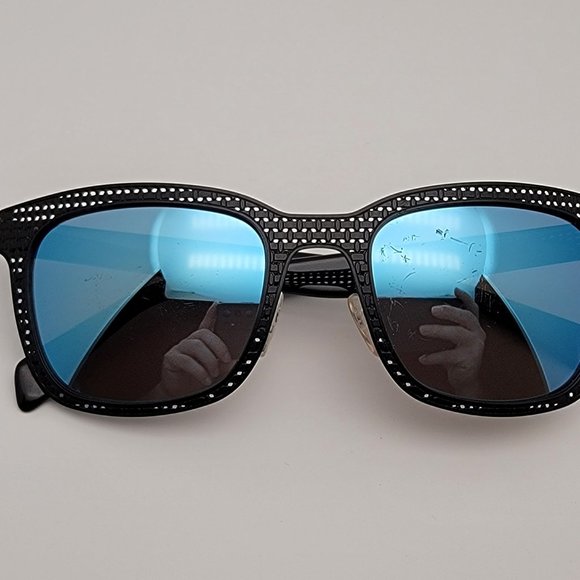 Marc by Marc Jacobs MMJ436/S Black Frame Blue Mirror Lens Sunglasses w/ Case main image 5